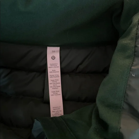 NWOT Lululemon Puffer Coat - Picture 4 of 4